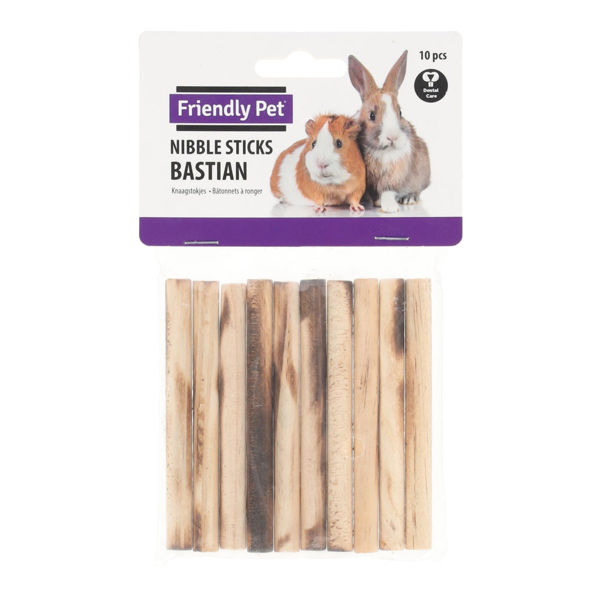 Knaagstokjes Bastian dia. 1 x 10 cm 10st. Knaagstokjes Bastian dia. 1 x 10 cm 10st.