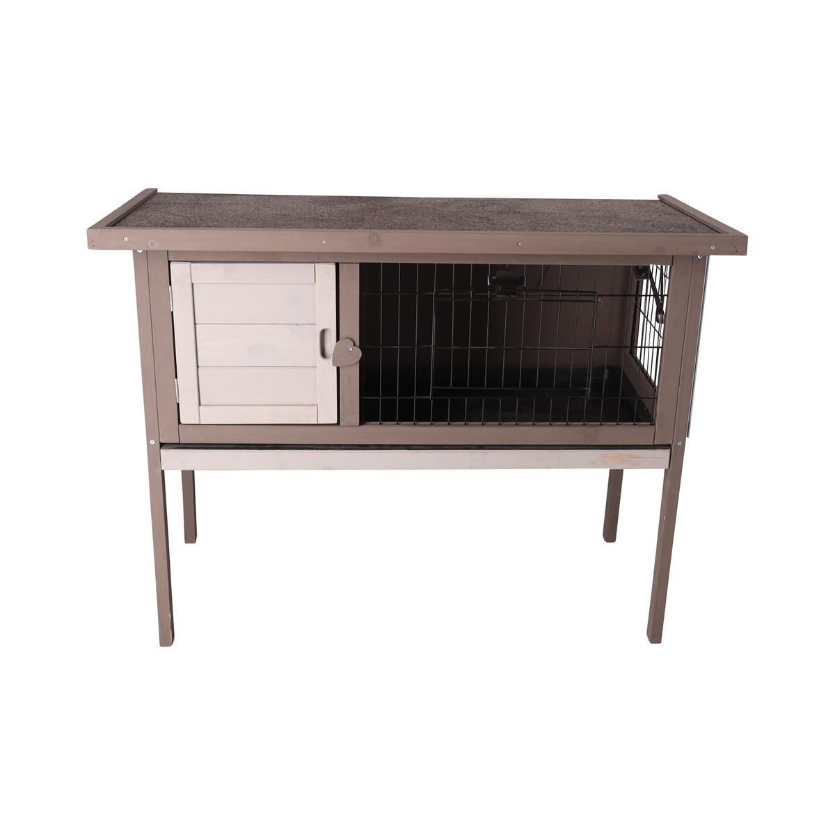 Konijnenhok 92 x 45 x 70 cm taupe Konijnenhok 92 x 45 x 70 cm taupe