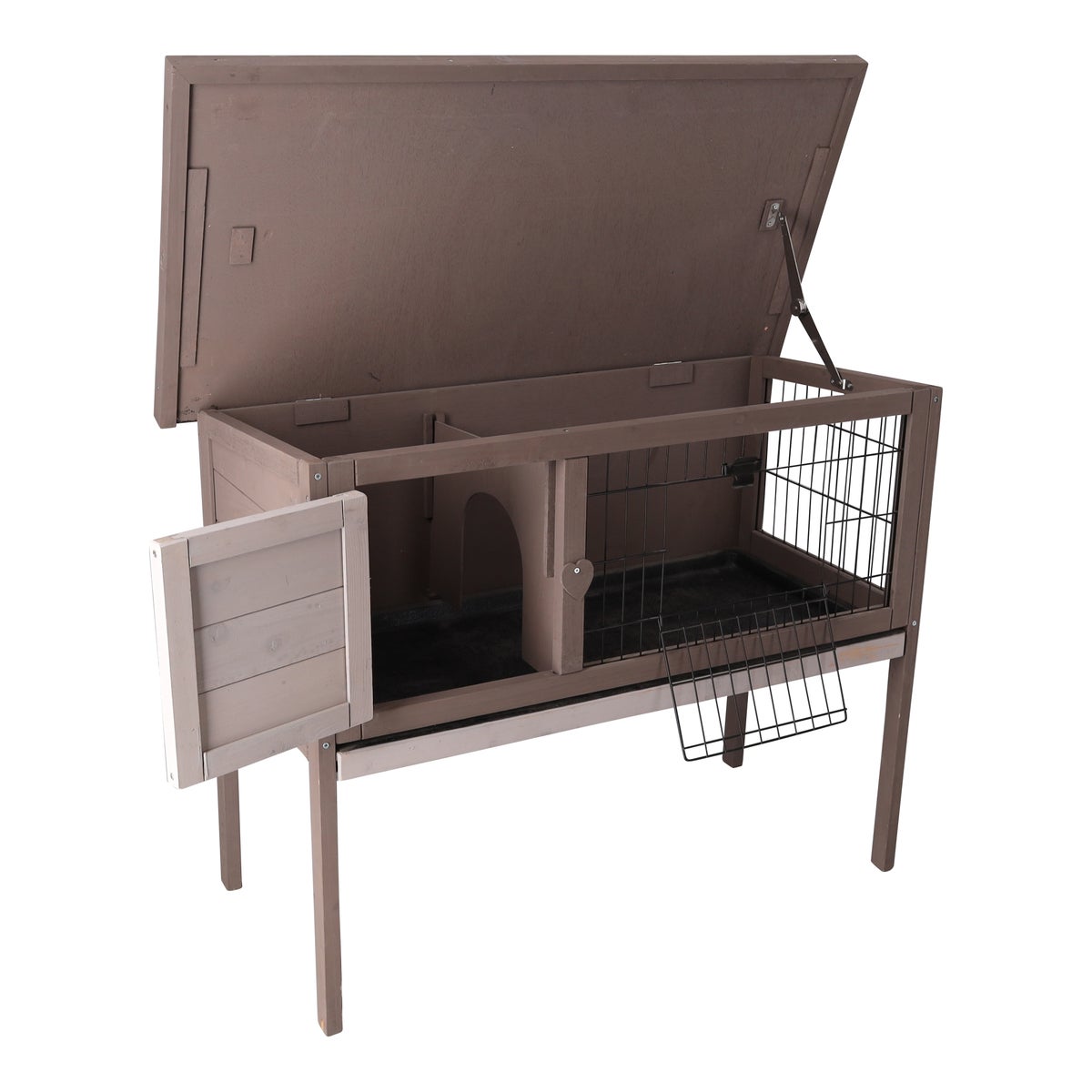 Konijnenhok 92x45x70cm BC01 taupe Konijnenhok 92x45x70cm BC01 taupe