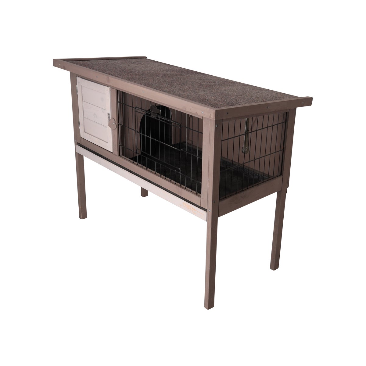 Konijnenhok 92 x 45 x 70 cm taupe Konijnenhok 92 x 45 x 70 cm taupe