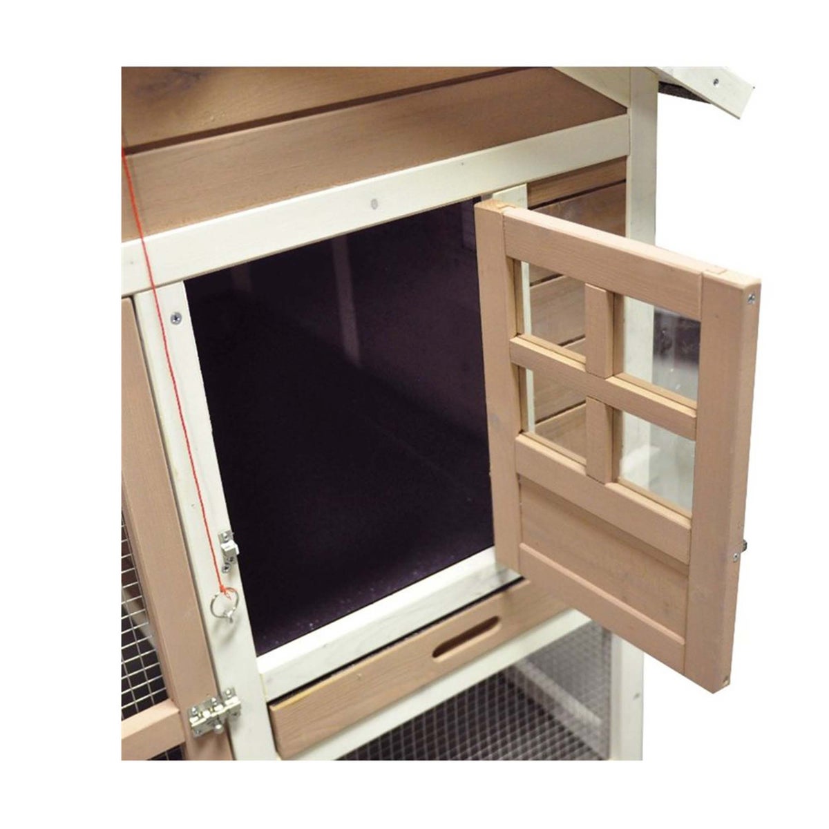 Konijnenhok met ren flappy urban 110cm Konijnenhok met ren flappy urban 110cm