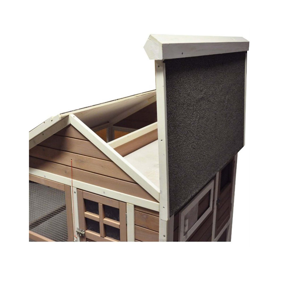 Konijnenhok met ren flappy urban 110cm Konijnenhok met ren flappy urban 110cm