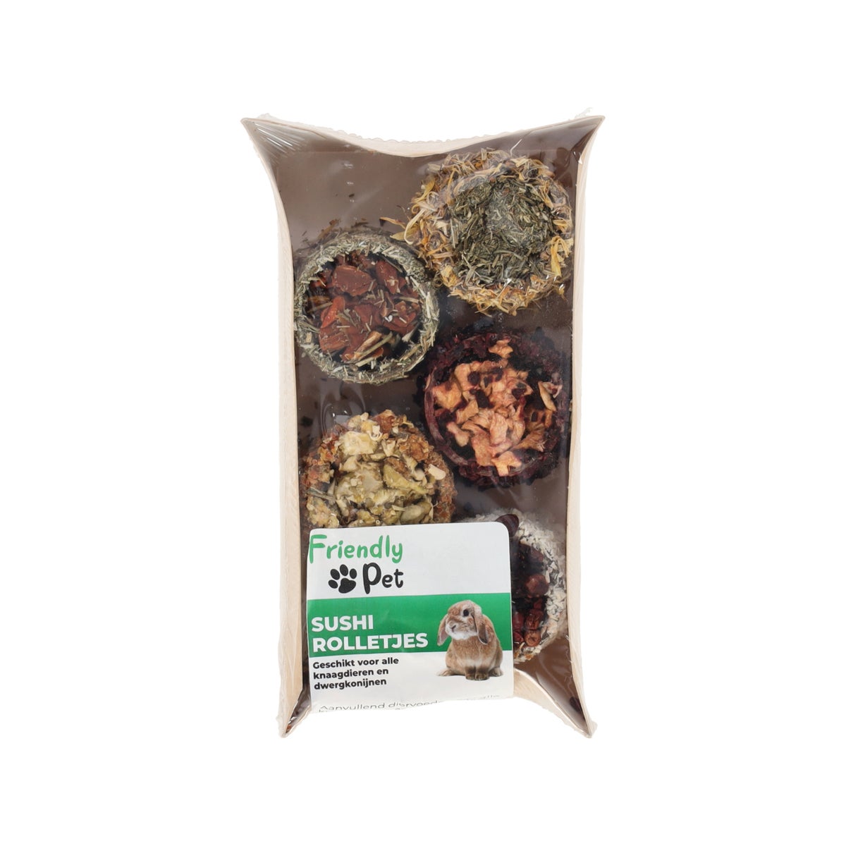 Snack knaagdier sushi rolletjes 5 stuks Snack knaagdier sushi rolletjes 5 stuks