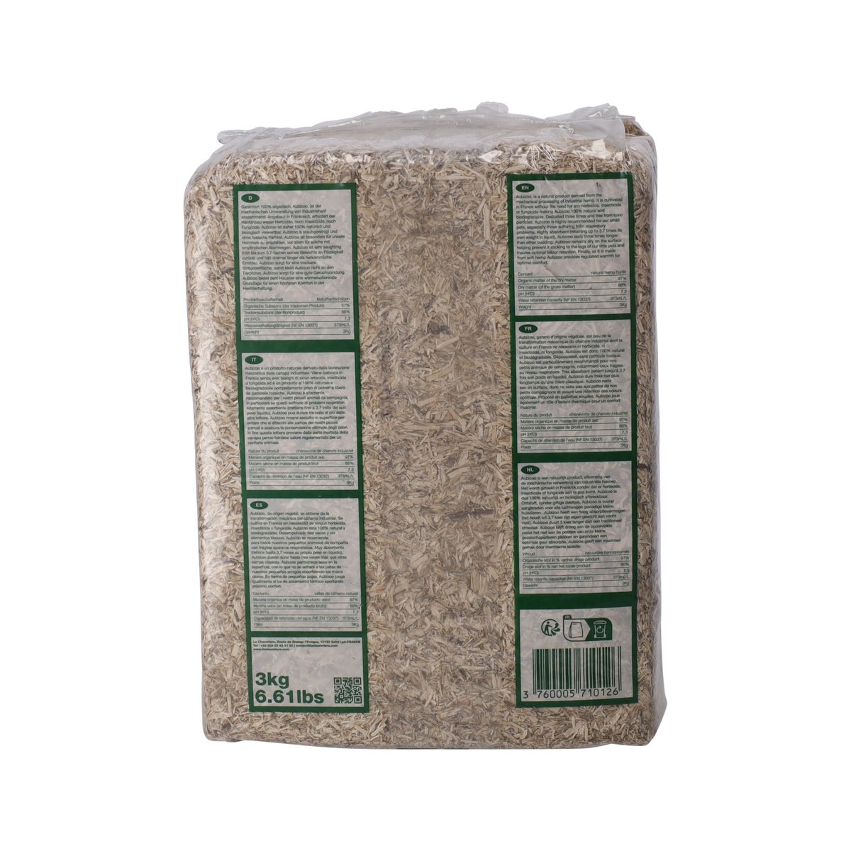 Hennep strooisel 3kg Hennep strooisel 3kg