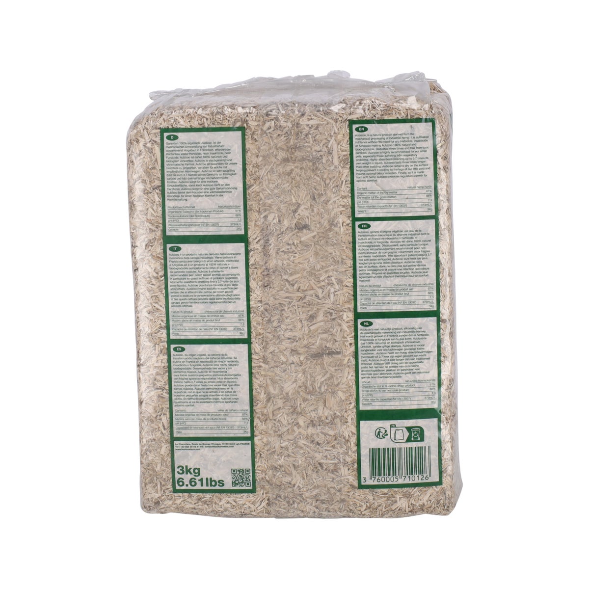 Hennep strooisel 3kg Hennep strooisel 3kg