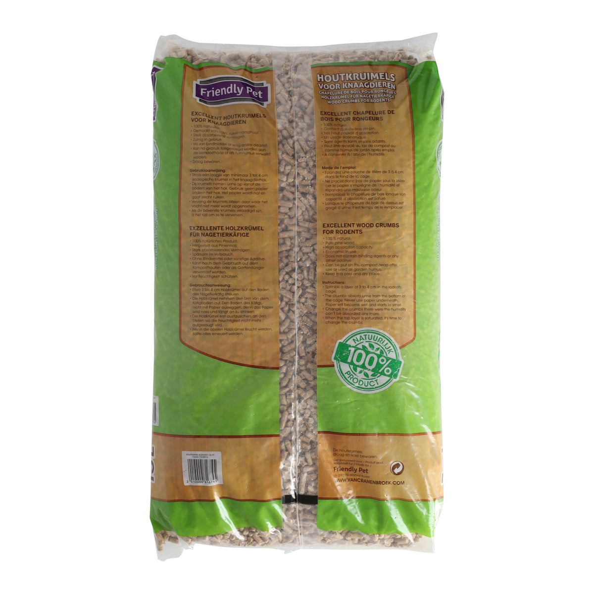 Houtkorrel kleindier 15 L Friendly Pet Houtkorrel kleindier 15 L Friendly Pet