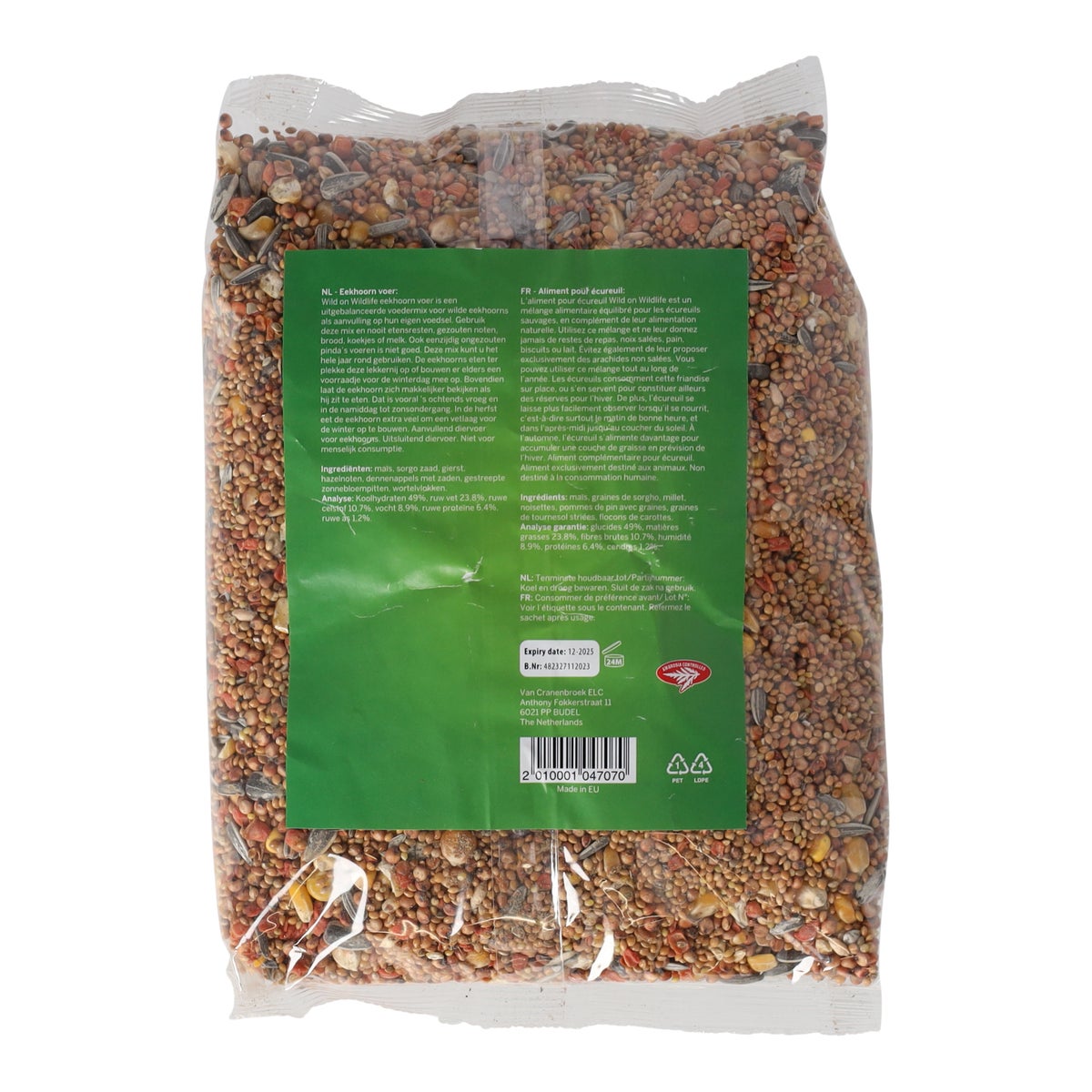 Eekhoornvoer 1kg Eekhoornvoer 1kg