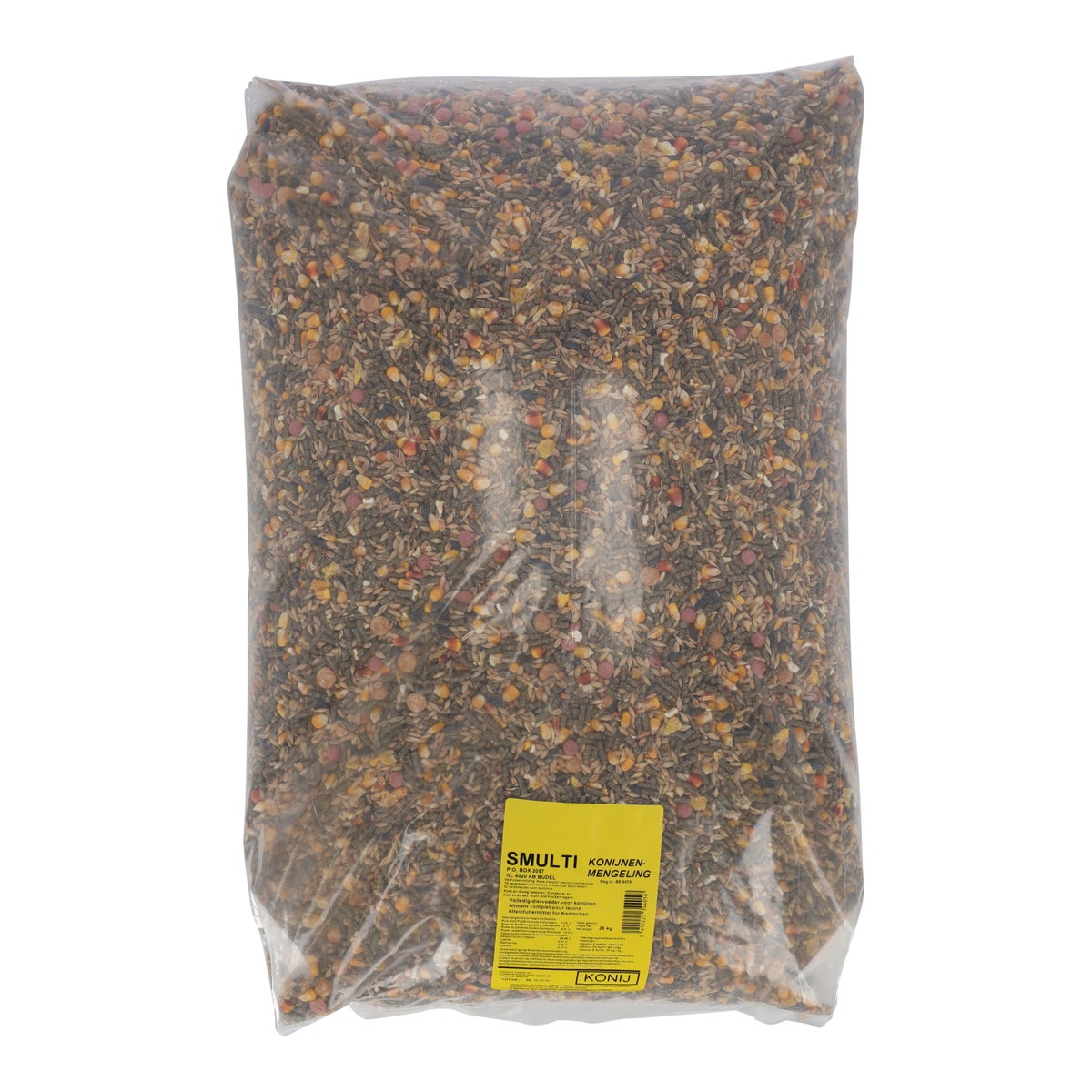 Smulti konijnenkorrel gemengd 25kg Smulti konijnenkorrel gemengd 25kg