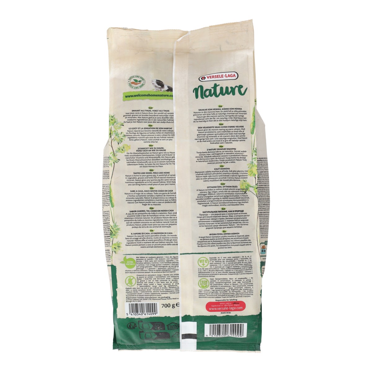 Voer knaagdier cavia 700g Nature Voer knaagdier cavia 700g Nature
