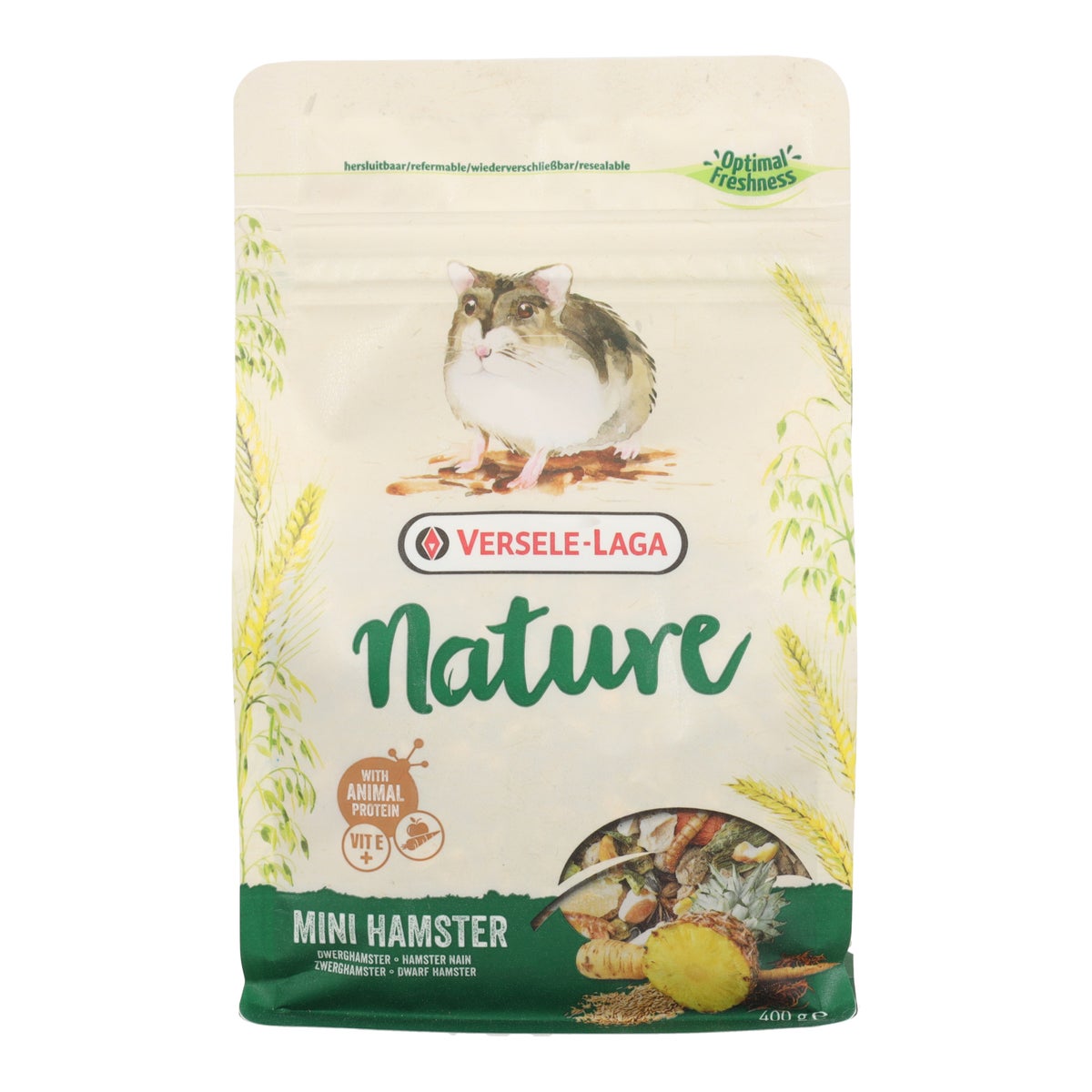 Voer knaagdier mini hamster 400g nature Voer knaagdier mini hamster 400g nature