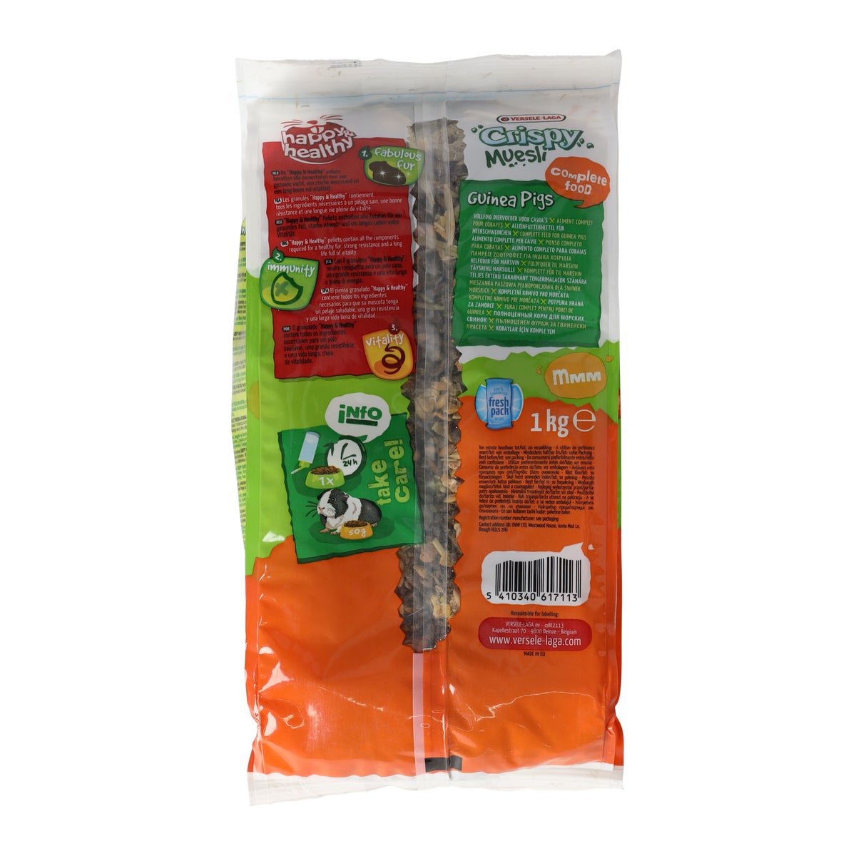 Voer voor knaagdieren en cavia's - muesli 1 kg Voer voor knaagdieren en cavia's - muesli 1 kg