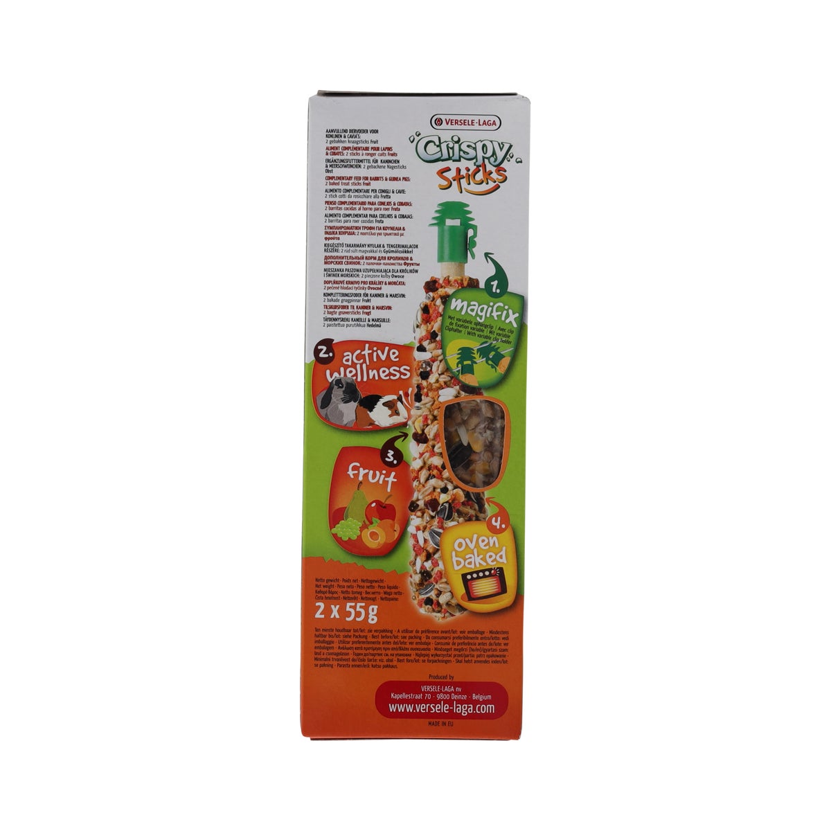 Stick knaagdier honing met fruit 2 stuks Stick knaagdier honing met fruit 2 stuks