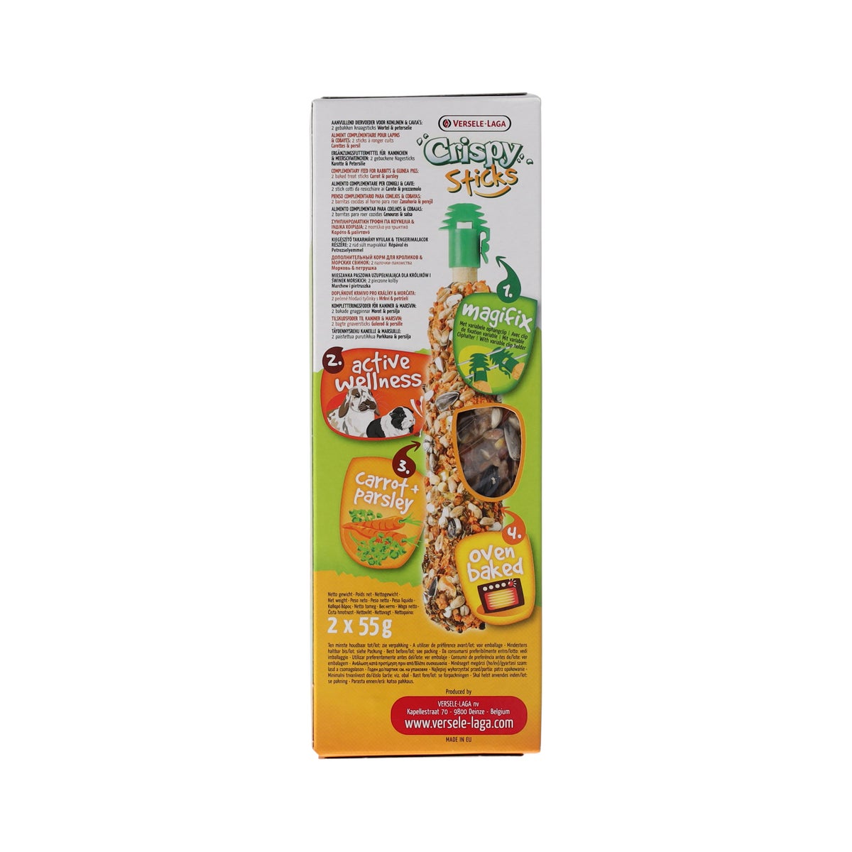 Stick knaagdier wortel en peterselie 2 stuks Stick knaagdier wortel en peterselie 2 stuks