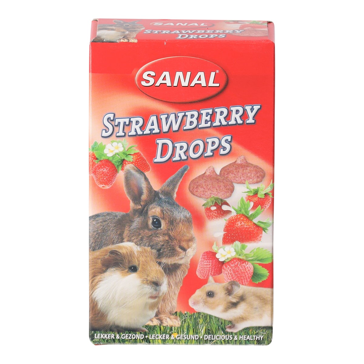 Snack knaagdier drop strawberry 45 gr Snack knaagdier drop strawberry 45 gr