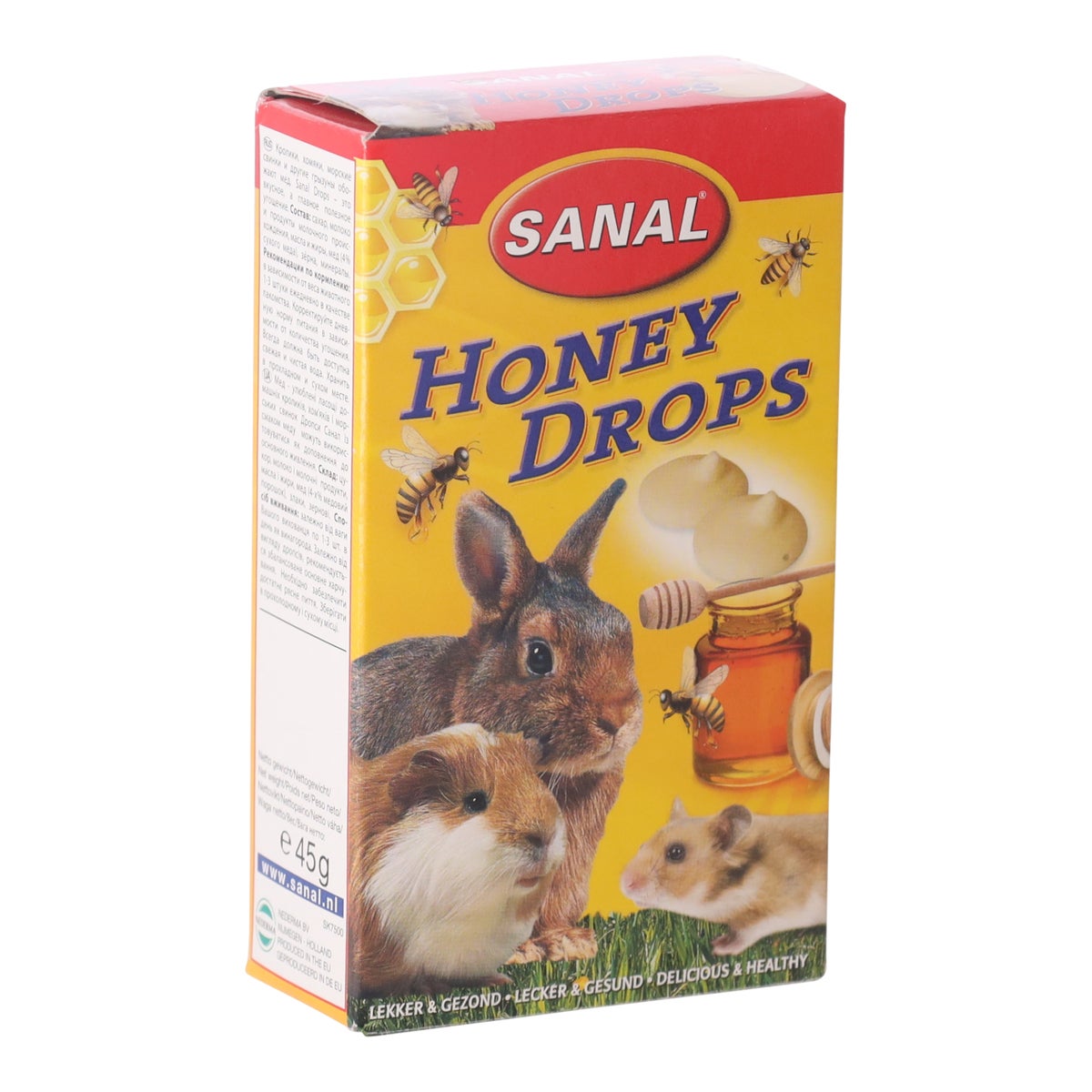 Snack knaagdier drop honey 45 gr Snack knaagdier drop honey 45 gr