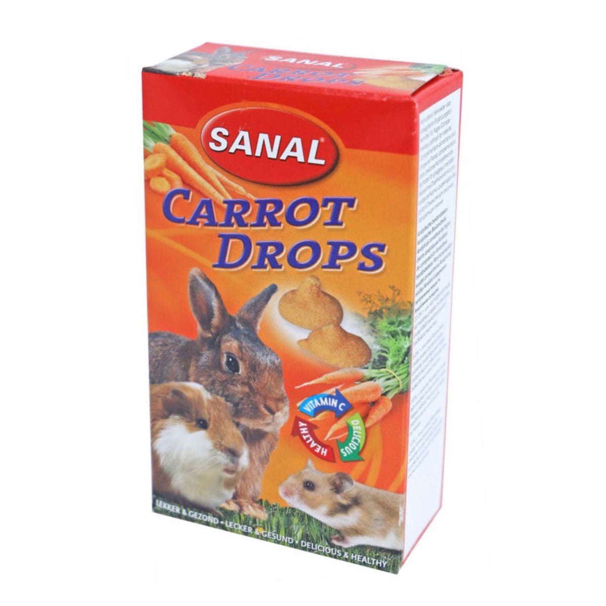 Snack knaagdier drop wortel 45 gr Snack knaagdier drop wortel 45 gr
