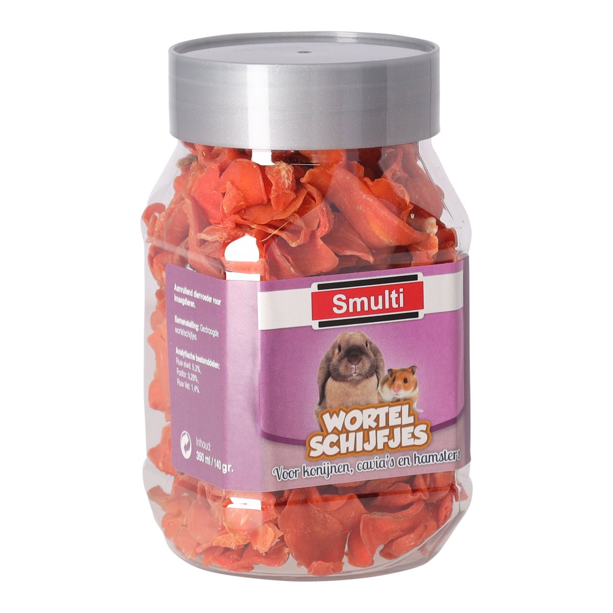 Snack knaag wortelschijfjes 140 gr Smulti Snack knaag wortelschijfjes 140 gr Smulti