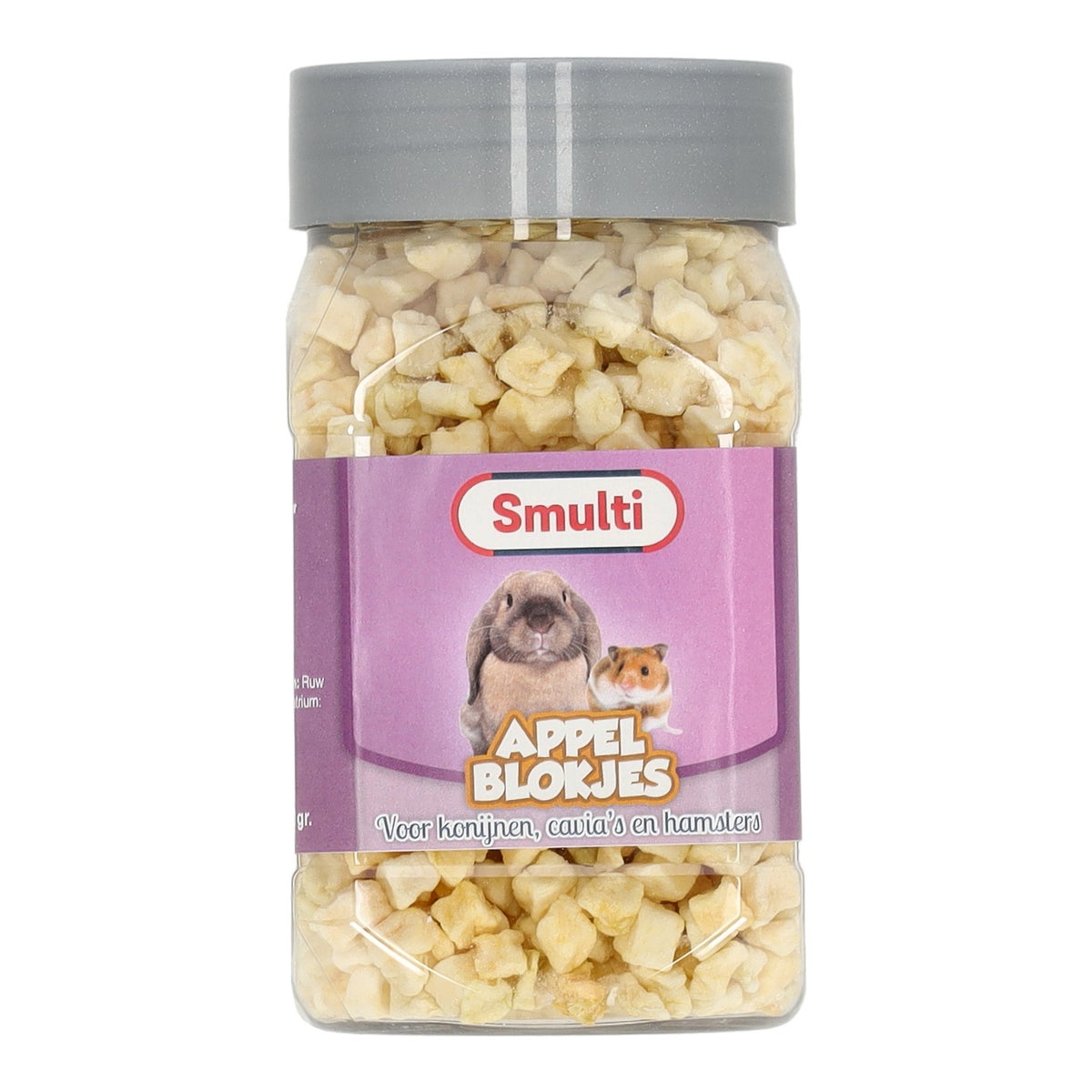 Snack knaag appelblokjes 100 gr Snack knaag appelblokjes 100 gr