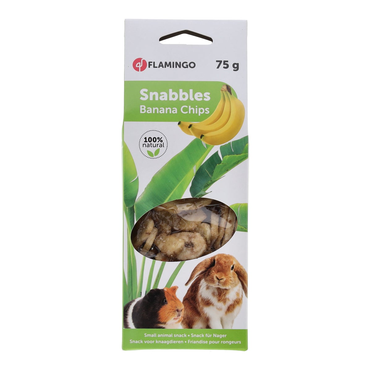 Snack knaagdier bananenchips 75 g Snack knaagdier bananenchips 75 g