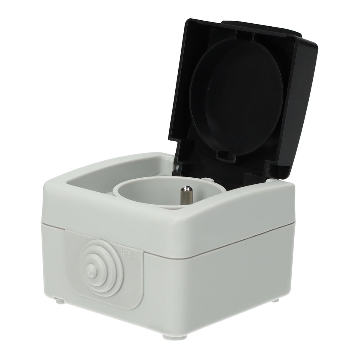 Wandcontactdoos 1V opbouw IP54 BE Diamant Wandcontactdoos 1V opbouw IP54 BE Diamant