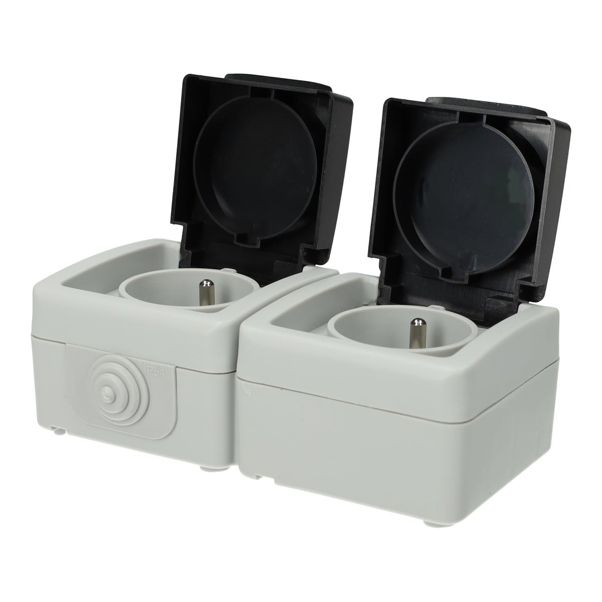 Wandcontactdoos 2V opbouw IP54 BE Diamant Wandcontactdoos 2V opbouw IP54 BE Diamant