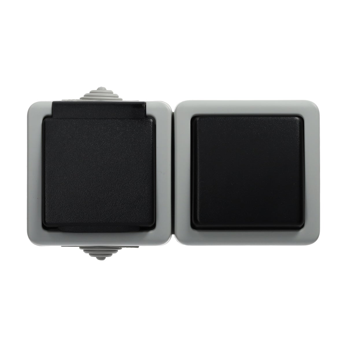 Wandcontactdoos met schakelaar opbouw IP54 BE Diamant Wandcontactdoos met schakelaar opbouw IP54 BE Diamant