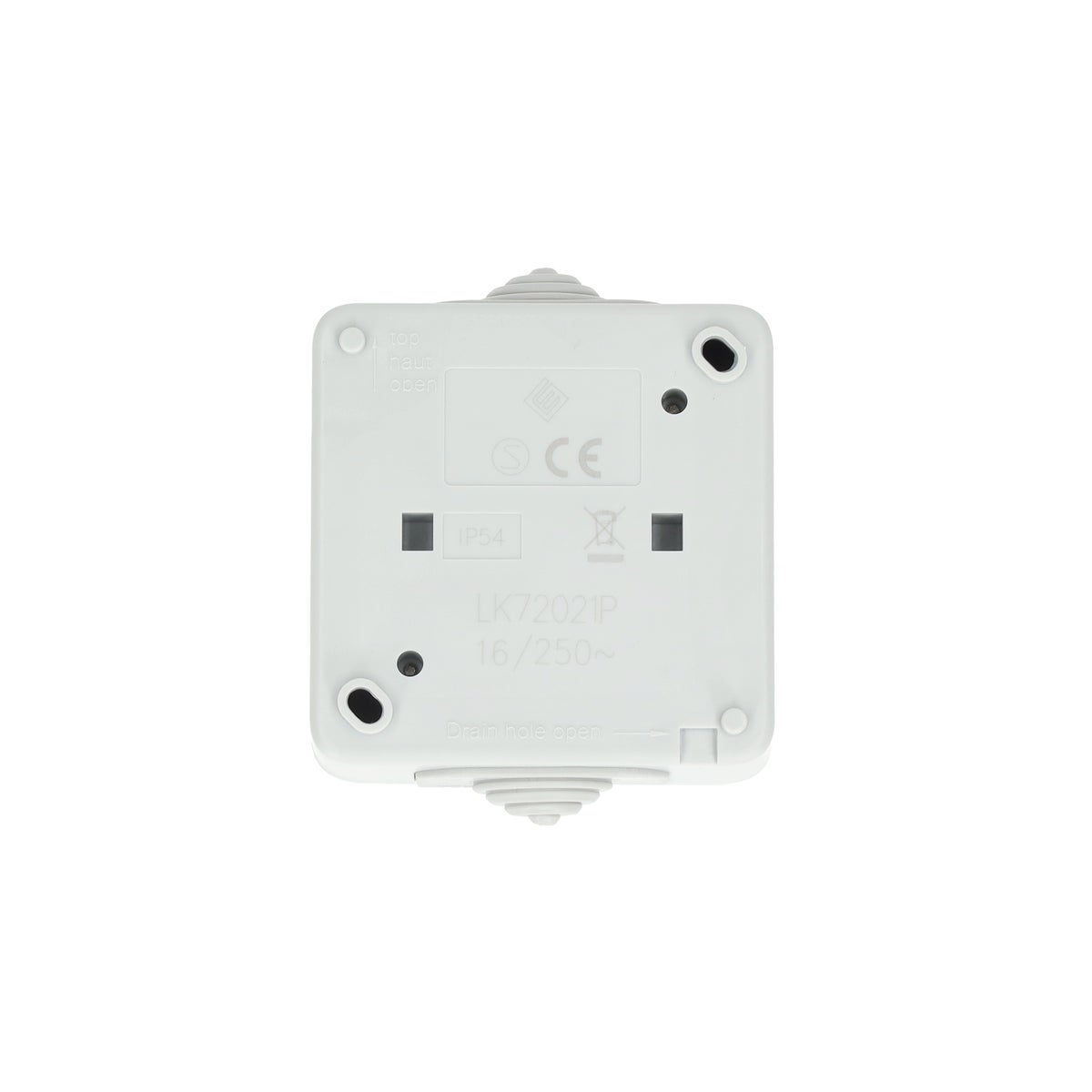 Wandcontactdoos enkel opbouw IP54 Wandcontactdoos enkel opbouw IP54
