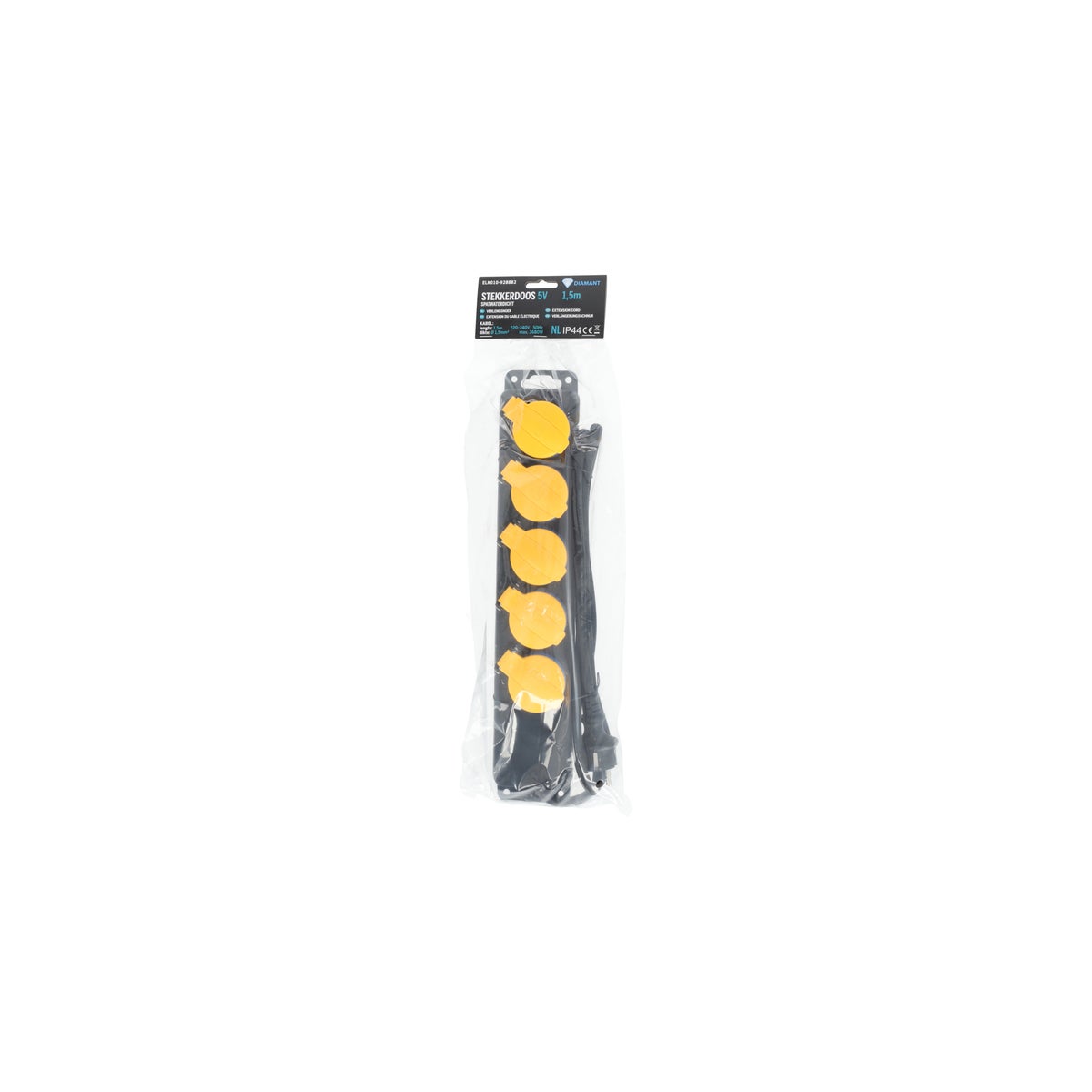 Stekkerdoos 5 voudig 3 x 1,5 mm² 1,5 m NL Stekkerdoos 5 voudig 3 x 1,5 mm² 1,5 m NL