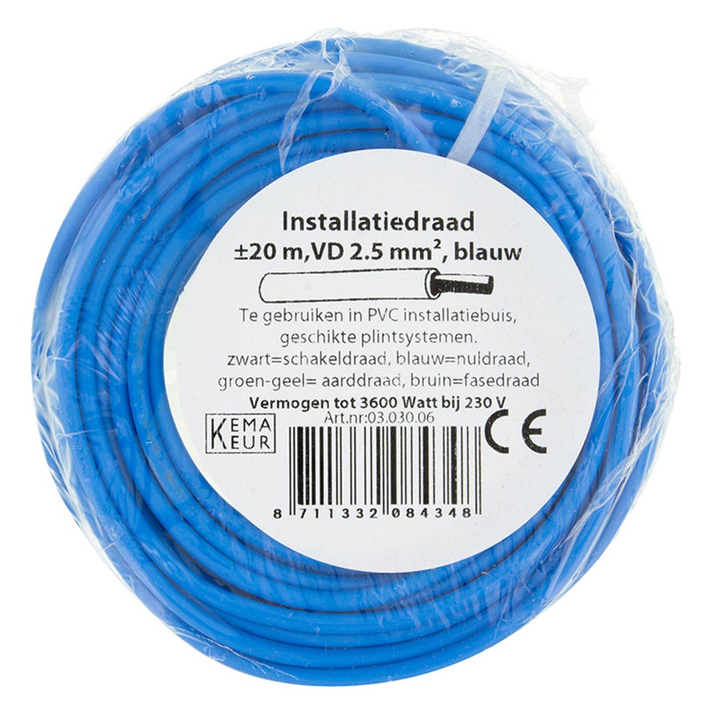 Installatiedraad VD 2.5 mm² 20 m Installatiedraad VD 2.5 mm² 20 m