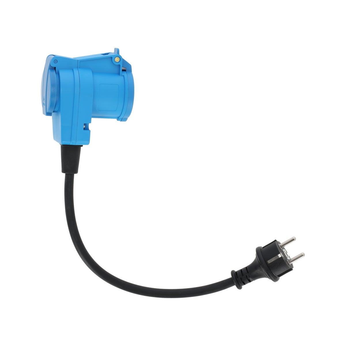 Verloopkabel 40cm CEE-V plat - stekker DM Verloopkabel 40cm CEE-V plat - stekker DM