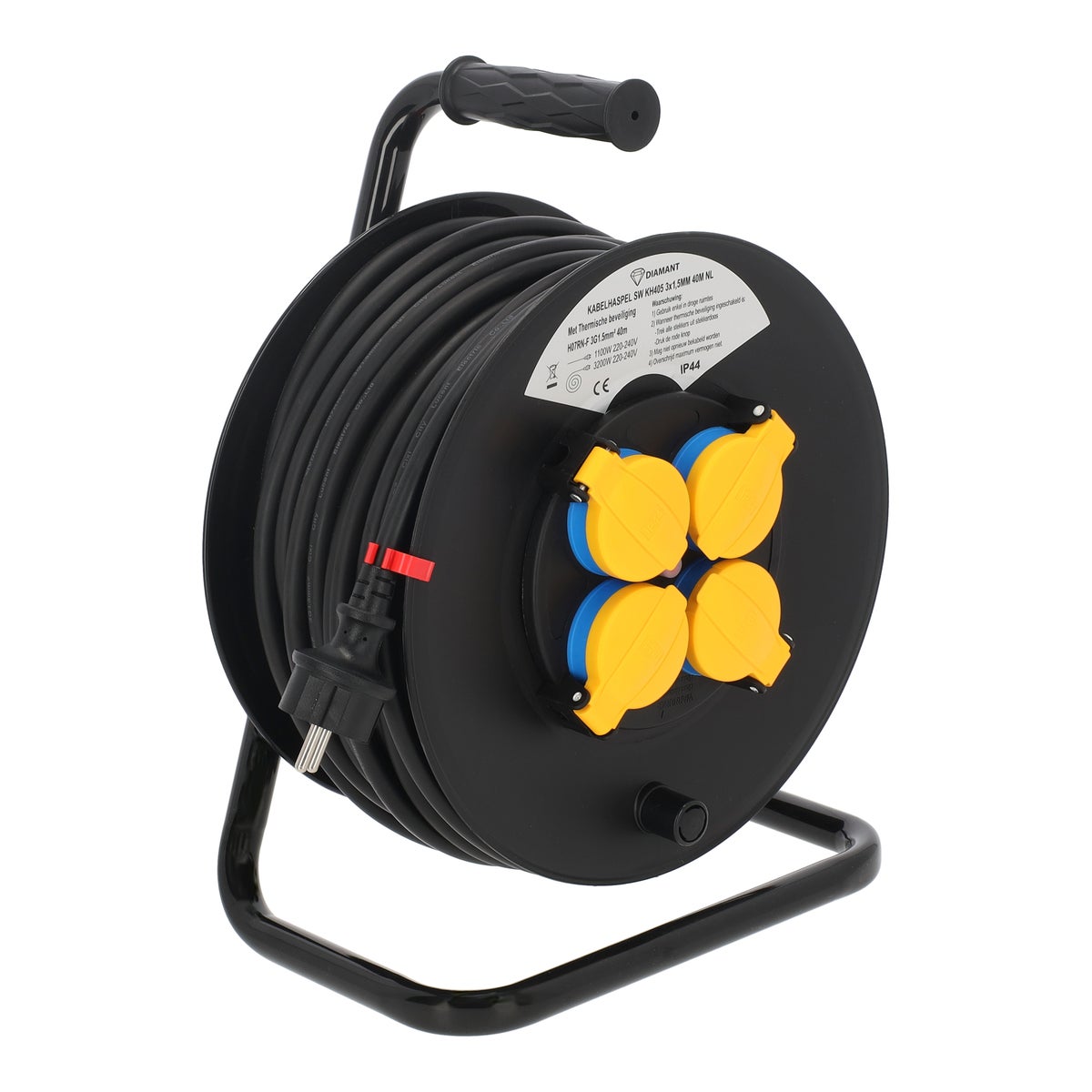 Kabelhaspel KH405 3 x 1,5 mm 40M IP44 NL Kabelhaspel KH405 3 x 1,5 mm 40M IP44 NL