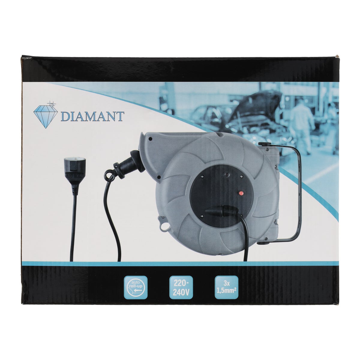 Kabelhaspel auto 3 x 1,5 11 m NL Diamant Kabelhaspel auto 3 x 1,5 11 m NL Diamant