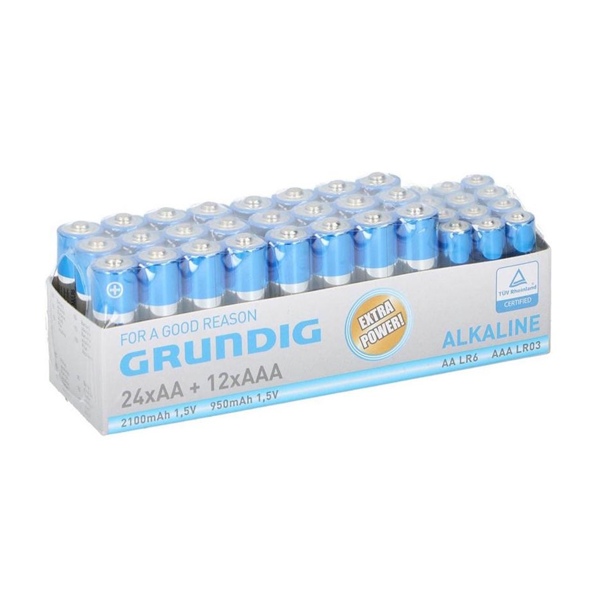 Batterij 24xAA+12xAAA Grundig Alkaline Batterij 24xAA+12xAAA Grundig Alkaline