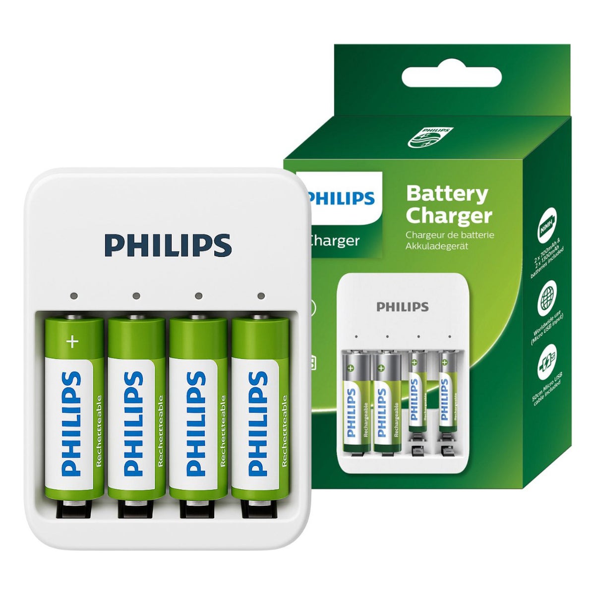Batterij oplader USB Philips Batterij oplader USB Philips