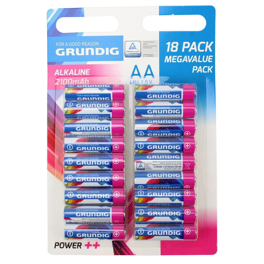 Batterij LR6/AA 18 stuks Grundig Batterij LR6/AA 18 stuks Grundig