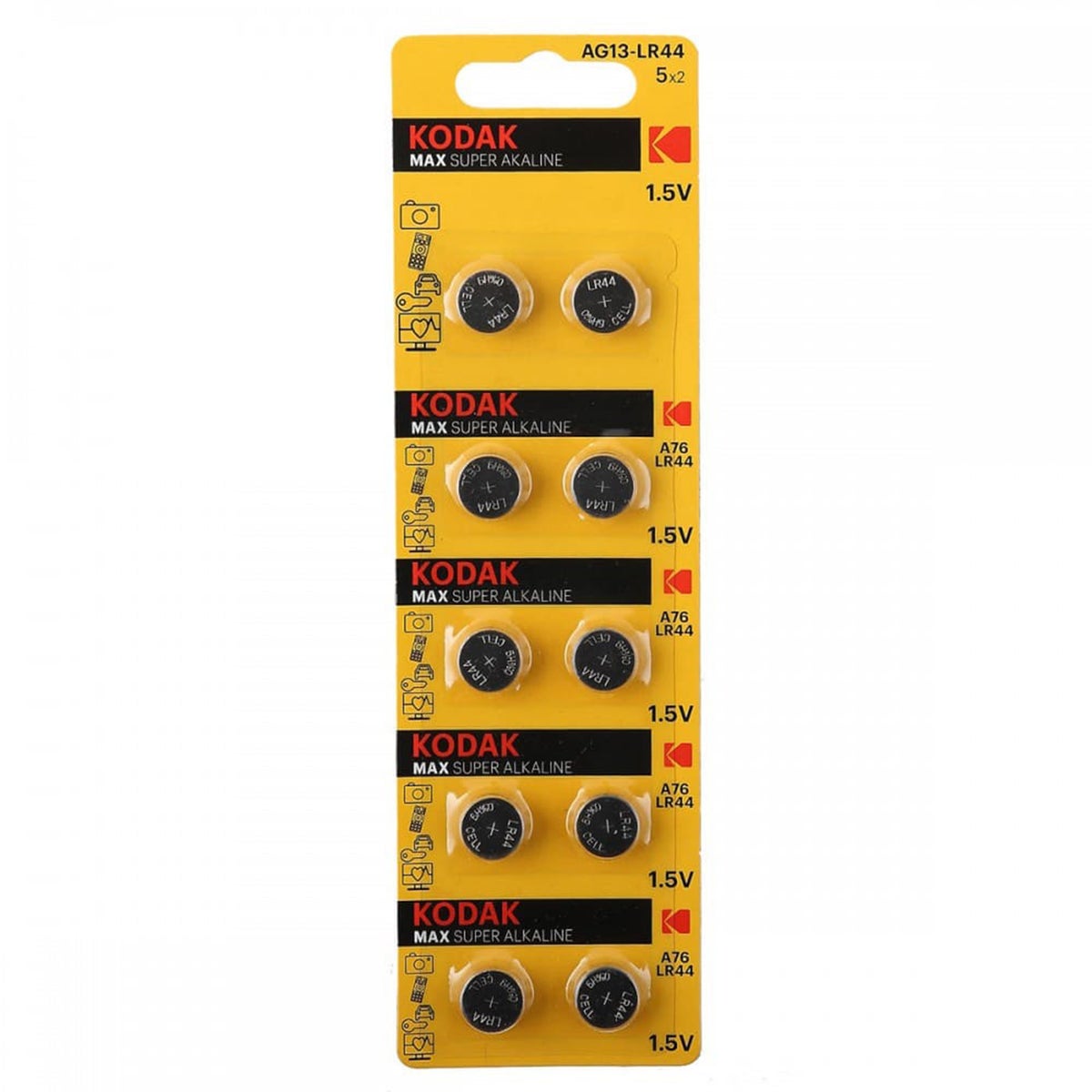 Batterij knoopcel AG13 10 stuks Kodak Batterij knoopcel AG13 10 stuks Kodak