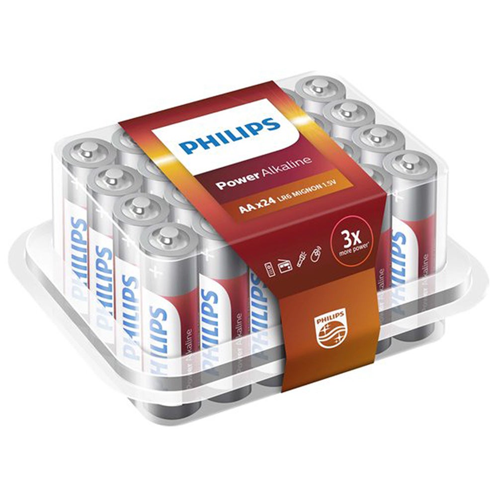 Batterij AA 24 stuks Philips Powerlife Batterij AA 24 stuks Philips Powerlife