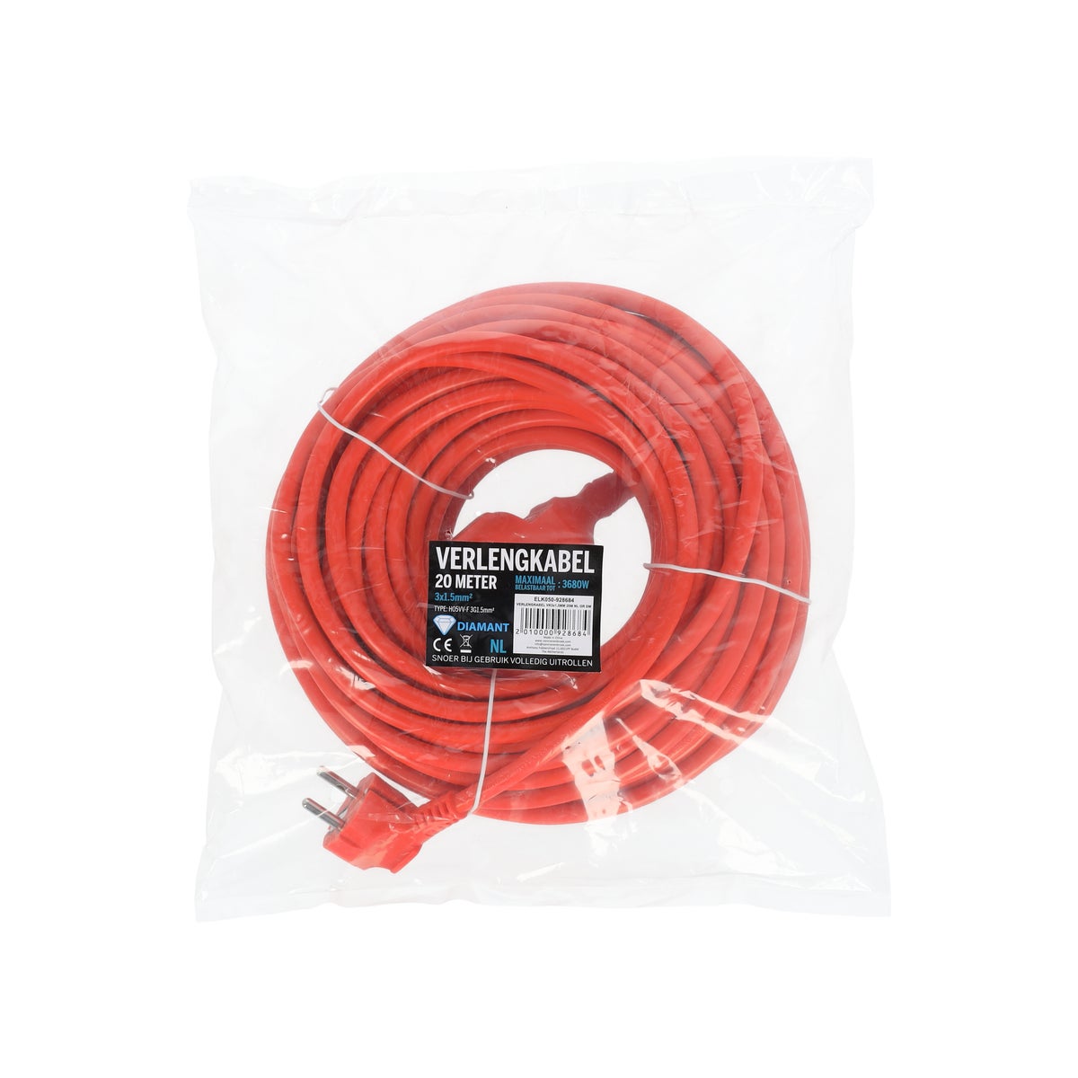 Verlengkabel 3 x 1,5 mm 20 m NL Verlengkabel 3 x 1,5 mm 20 m NL