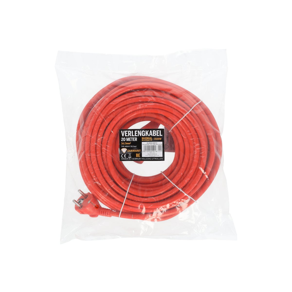 Verlengkabel 3 x 1,5 mm 20 m BE Verlengkabel 3 x 1,5 mm 20 m BE