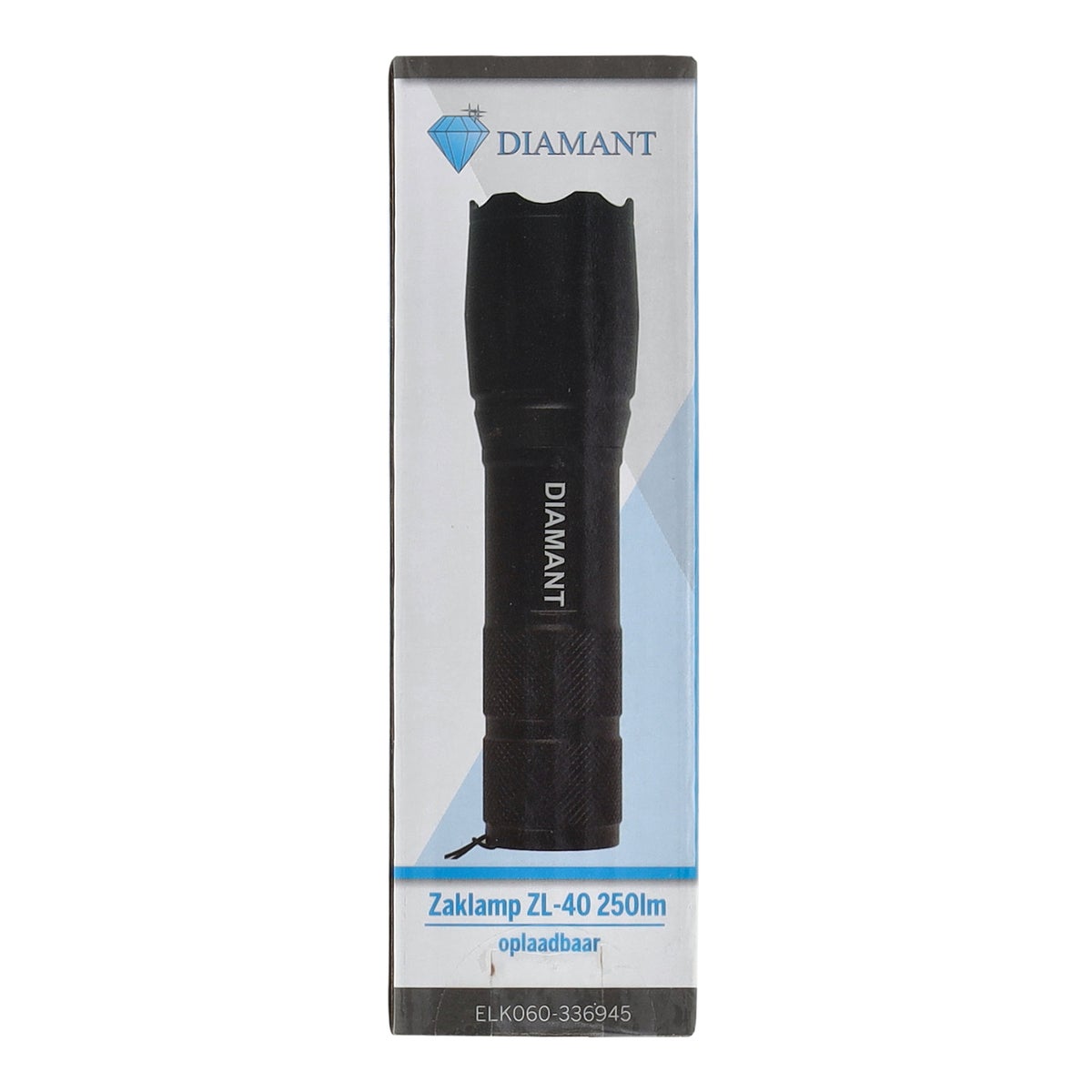 Zaklamp ZL-40 250lm oplaadbaar Diamant Zaklamp ZL-40 250lm oplaadbaar Diamant