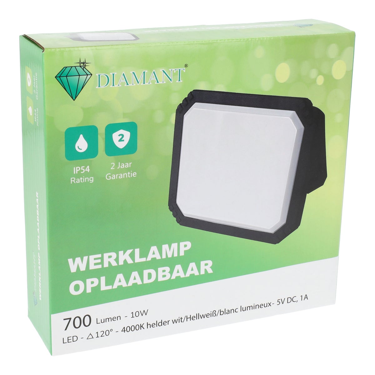 Werklamp oplaadbaar 10W/700Lm Werklamp oplaadbaar 10W/700Lm