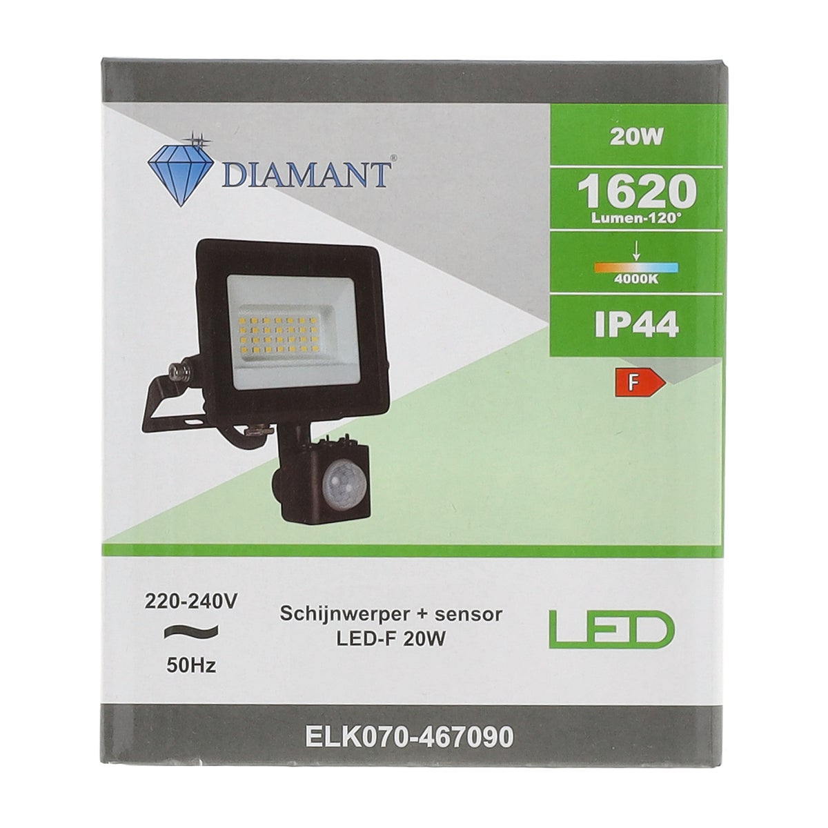 Schijnwerper met sensor LED-F 20W Schijnwerper met sensor LED-F 20W