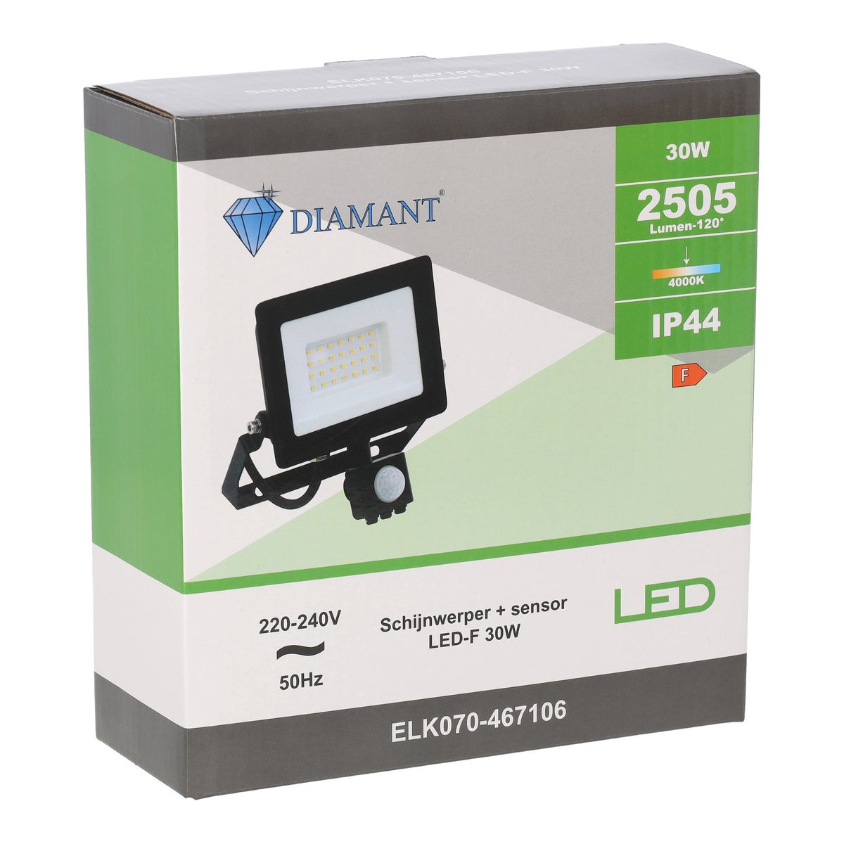 Schijnwerper met sensor LED-F 30W Schijnwerper met sensor LED-F 30W