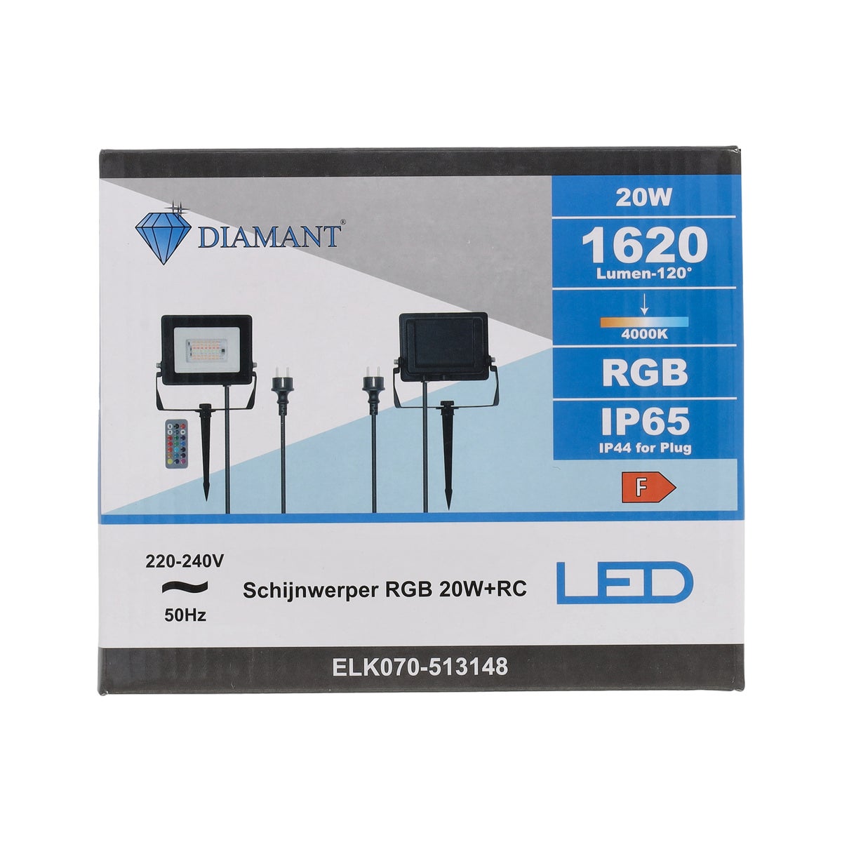 Schijnwerper RGB 20W Schijnwerper RGB 20W