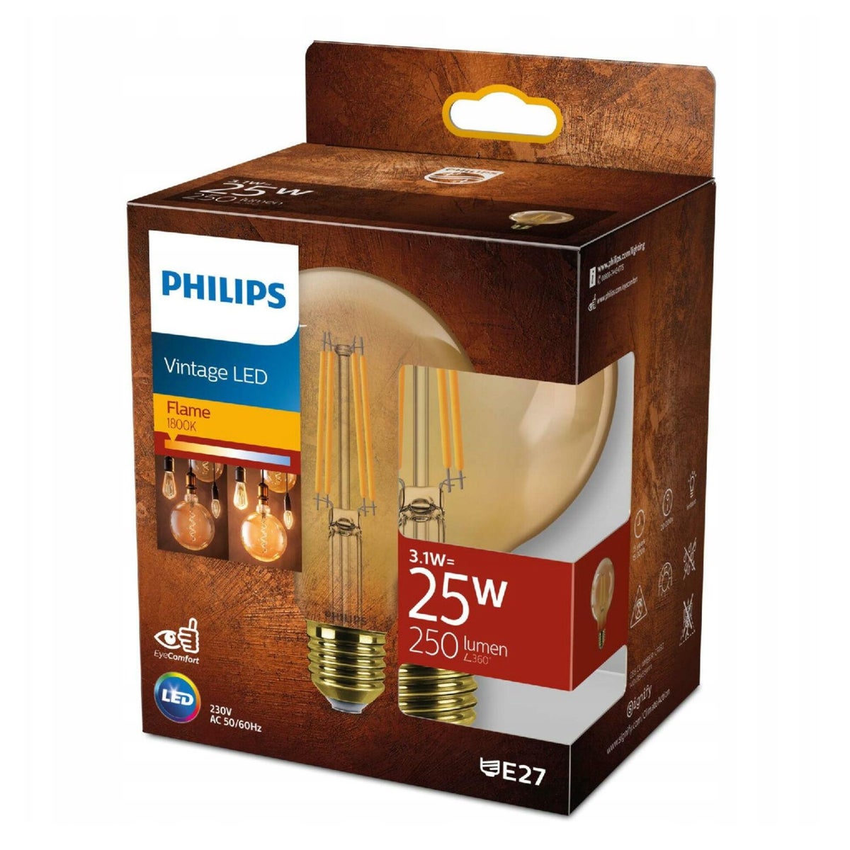 Lamp LED Globe Gold Vintage 25W E27 Lamp LED Globe Gold Vintage 25W E27