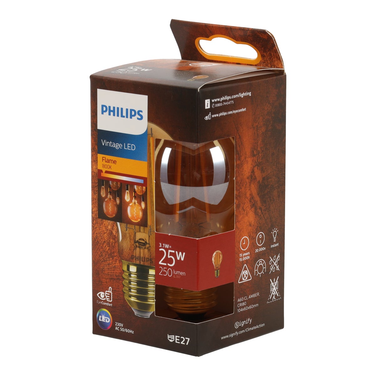 Lamp LED peer gold 25W E27 Philips Lamp LED peer gold 25W E27 Philips