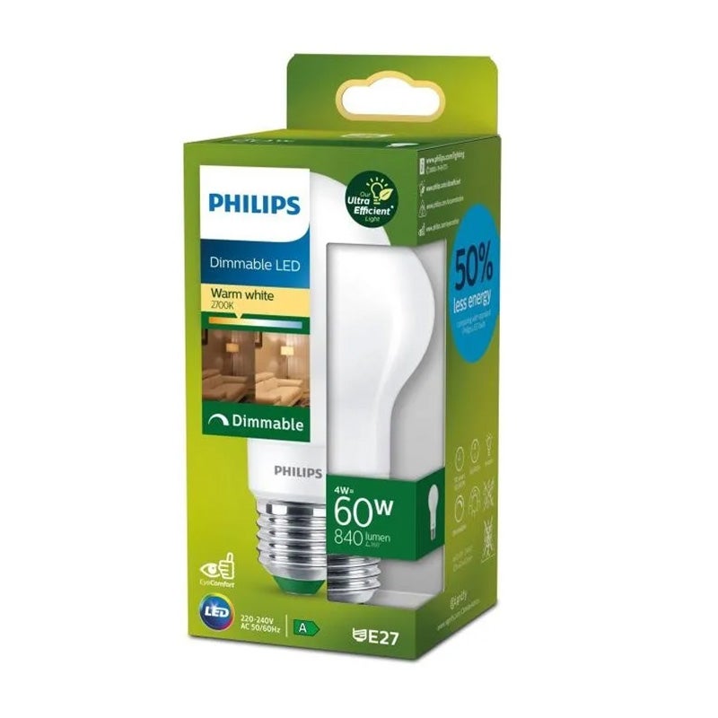 Lamp LED peer mat 60W E27 2700K Lamp LED peer mat 60W E27 2700K