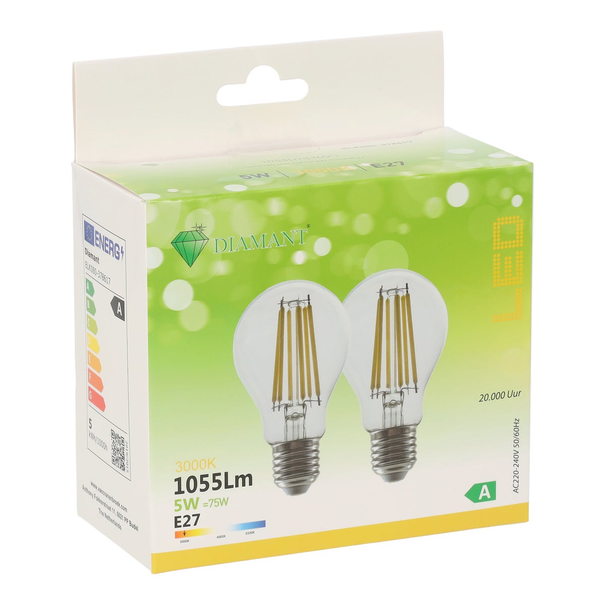 Lamp LED peer CLR 5W-E27 Duo WW V2 Lamp LED peer CLR 5W-E27 Duo WW V2