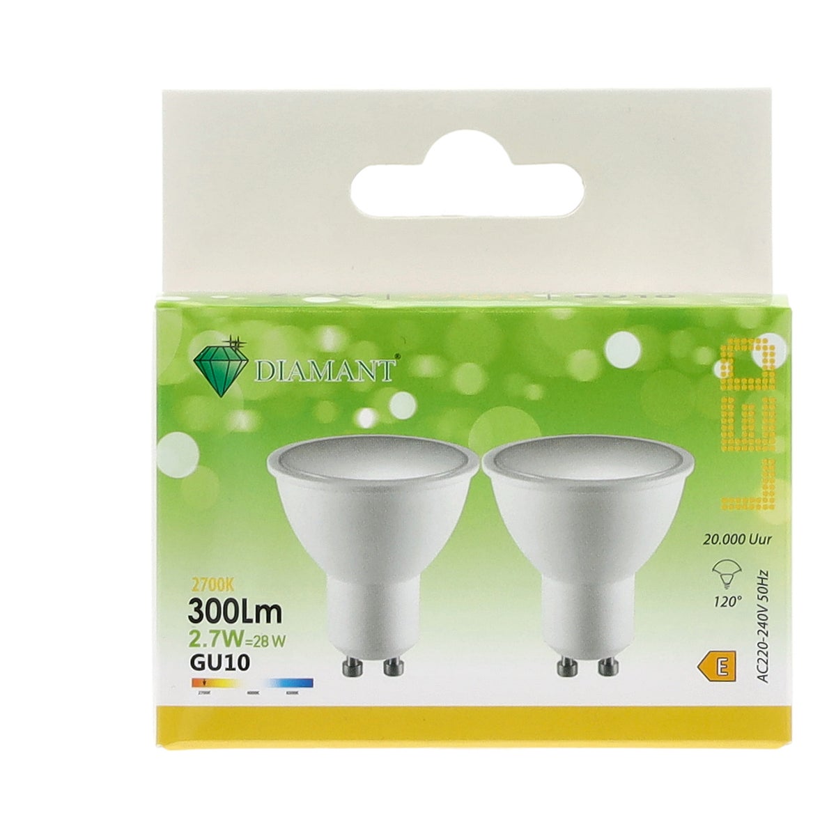 Lamp Led 2.7W-GU10 DUO WW E Lamp Led 2.7W-GU10 DUO WW E