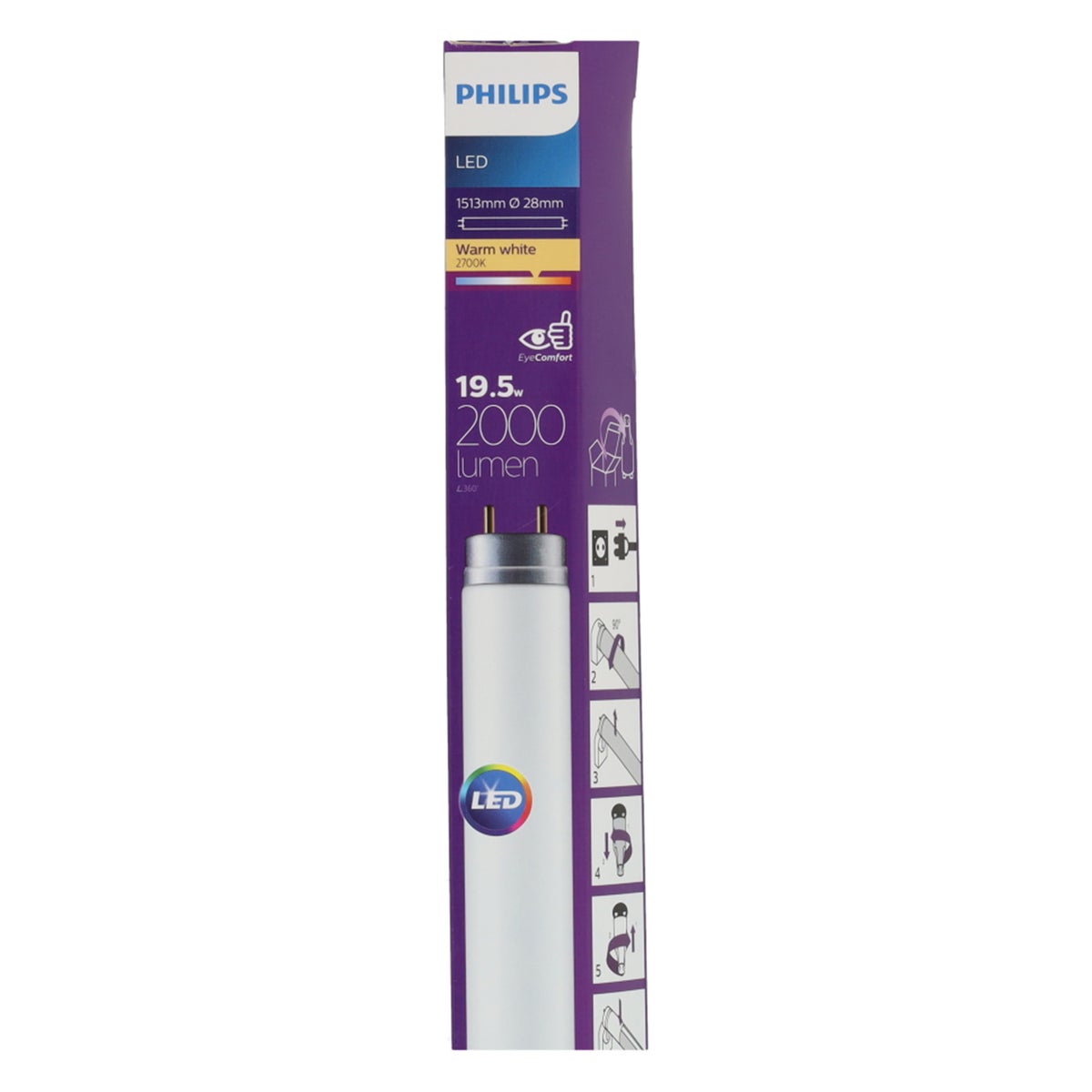 Lamp LED T8 1500 mm 20W wh Philips Lamp LED T8 1500 mm 20W wh Philips